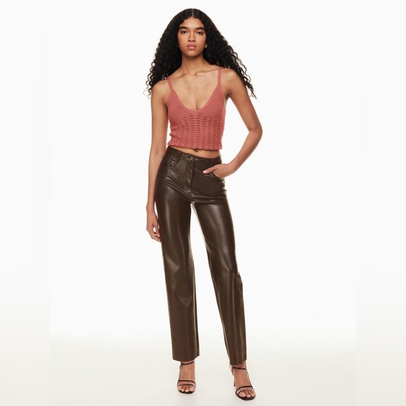 Aritzia size 0 Melina pants in dark brown - Picture 3 of 3